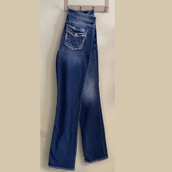 Silver Avery Low Rise  Bootcut TALL W30 L36 MINT - Picture 3 of 7